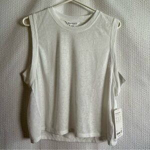 Athleta Breezy Women’s White Tank Top Size: Large NWT